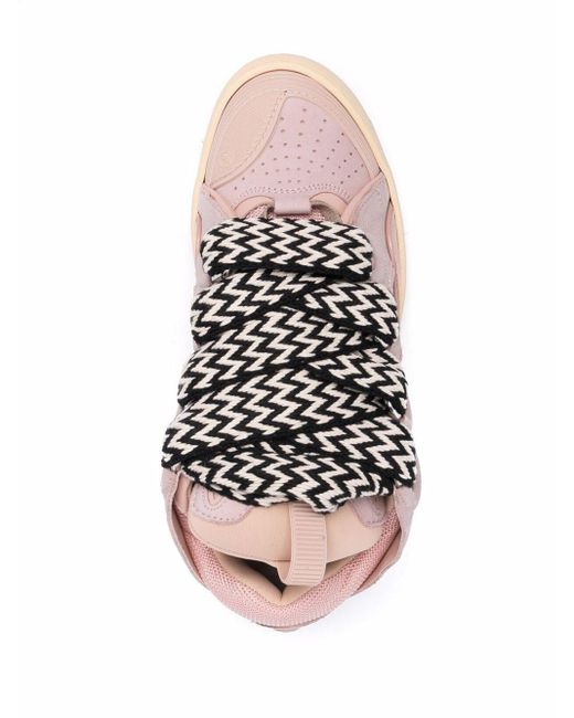 Zapatillas Curb con cordones Lanvin de color Pink