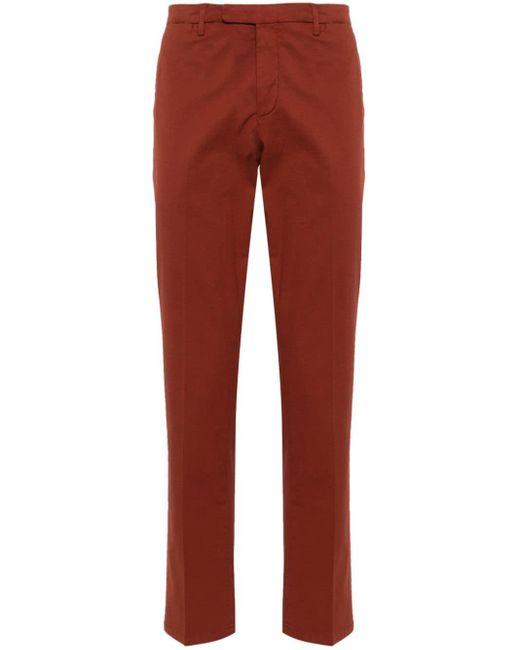 Pantalones chinos con pinzas Boglioli de hombre de color Red