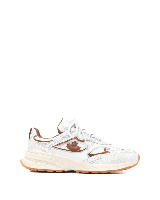DSquared² White Sprinter Sneakers for men