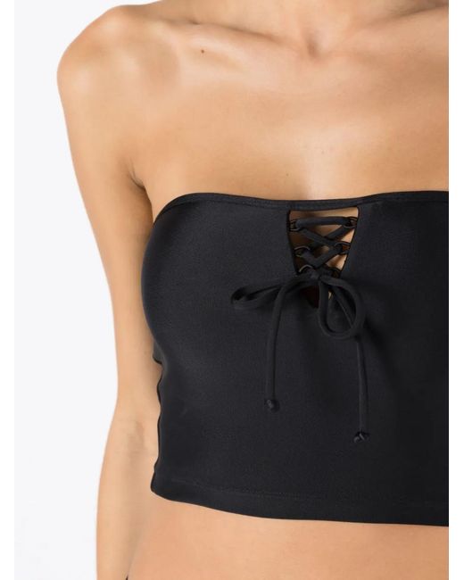 Amir Slama Cropped Top in het Black