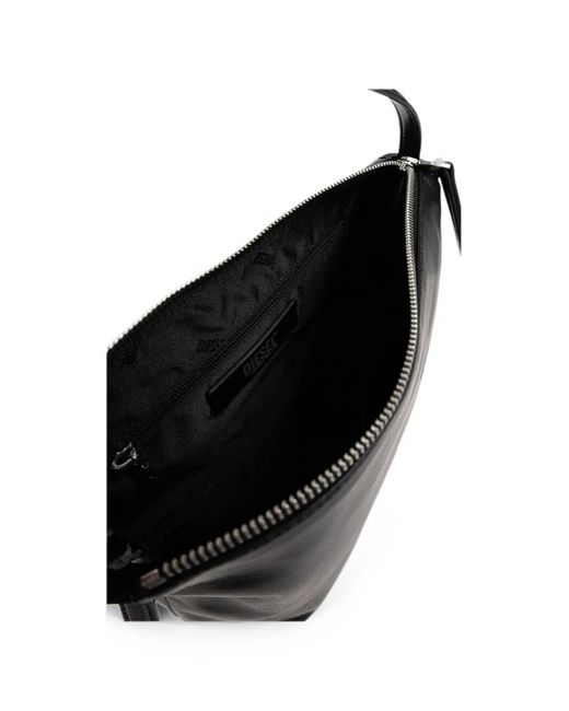 DIESEL Black D-Rop Zip-Fastening Shoulder Bag
