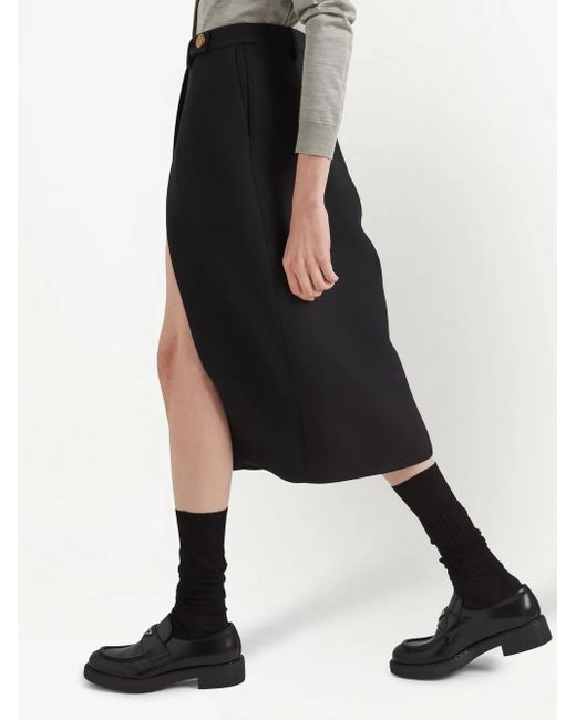 Prada Midi-Rok in het Black