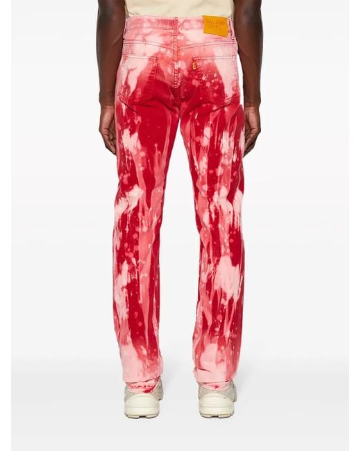 GALLERY DEPT. Red Biscayne Tie-Dye Jeans for men