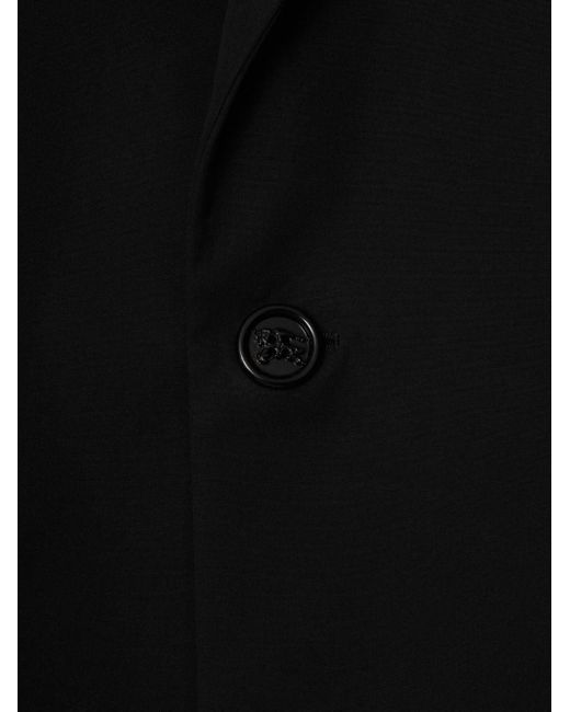 Blazer en laine à simple boutonnage Burberry pour homme en coloris Black