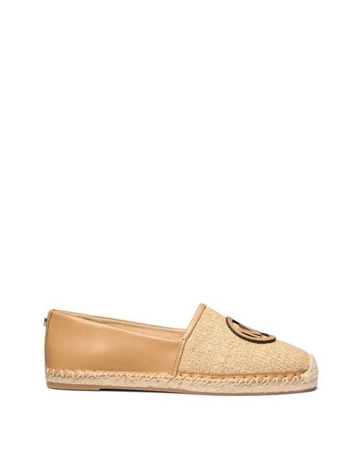 Michael Kors Natural Kenzie Logo-Plaque Espadrilles