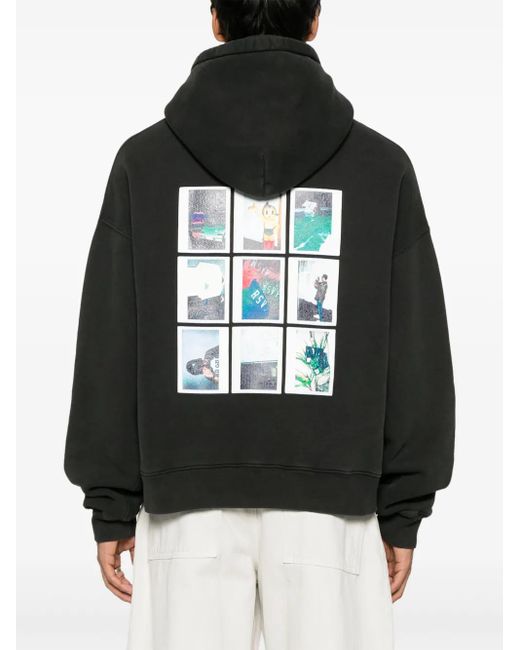Agolde Black X Rsvp Gallery Logo-Embroidered Hoodie for men