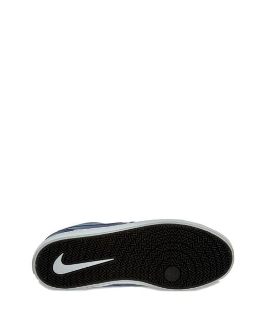 Nike Blue Sb Check Solar Lace-Up Sneakers