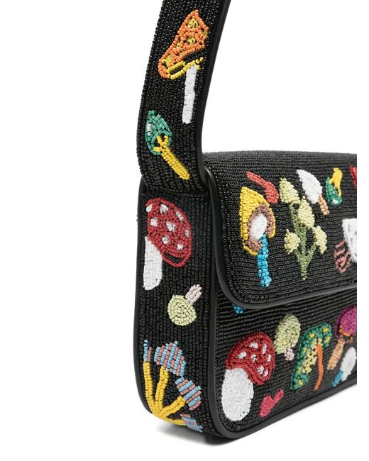 Staud Black Sac Porté Épaule Tommy À Perles