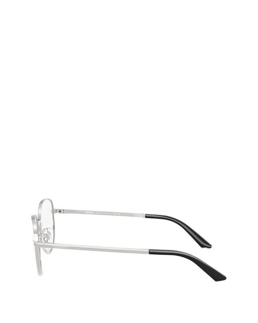 Versace White Round-Frame Glasses