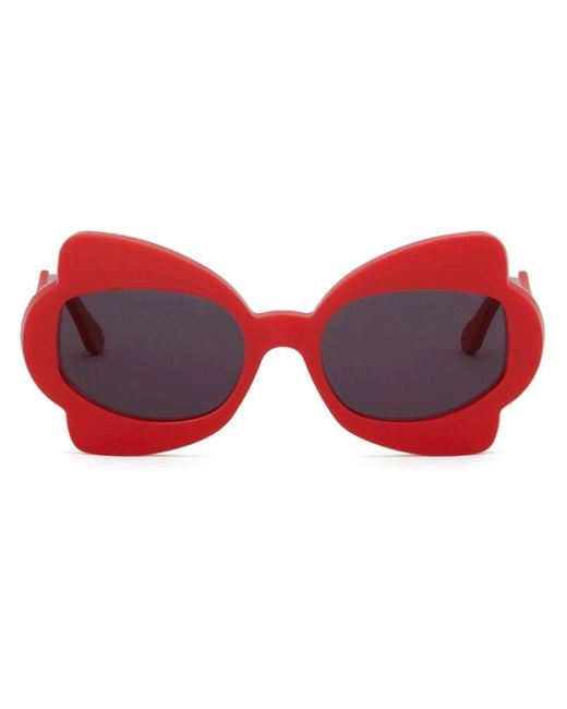 Marni Red Oversized-frame Sunglasses