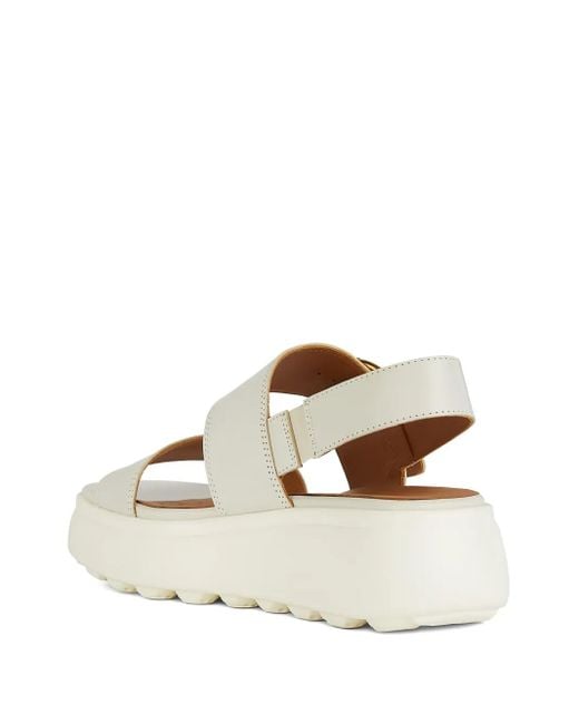 Geox White 55Mm Spherica Platform Sandals