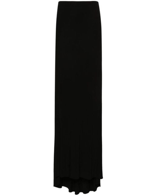 Falda larga en crepé Vetements de color Black