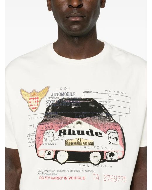 Rhude White Slip Tee for men