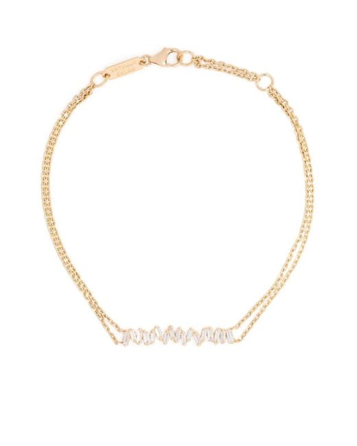 Suzanne Kalan White 18Kt Diamond Bar Bracelet