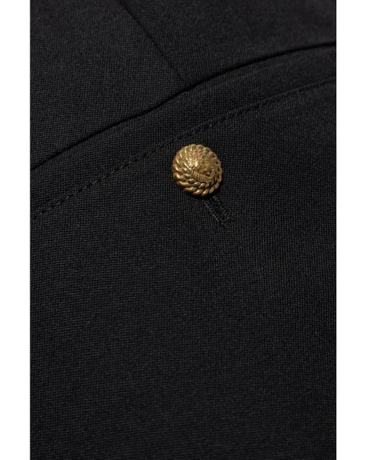 Balmain Wollen Broek in het Black voor heren