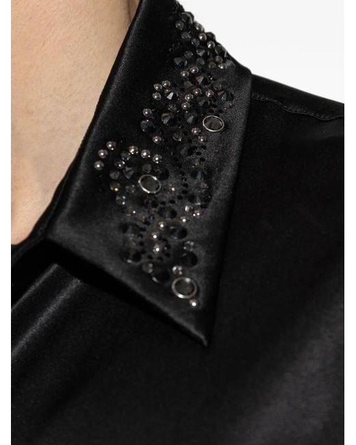 Versace Black Embellished Shirt for men