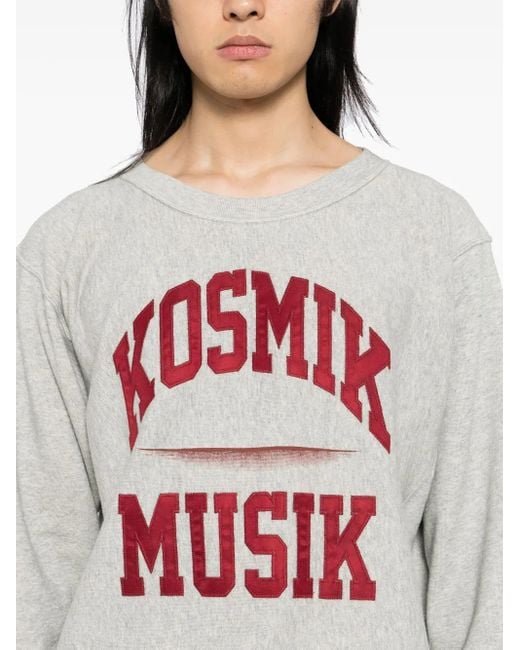 Undercover White Slogan Print Sweater for men