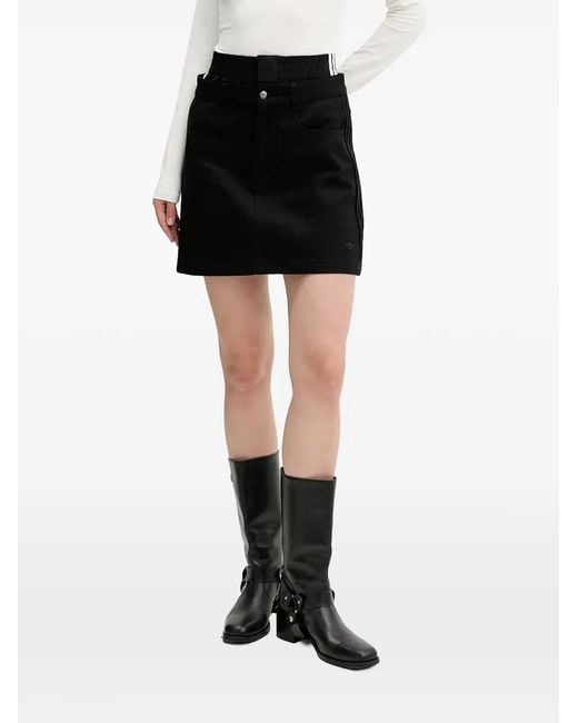 Adidas Black Firebird Utility Mini Skirt