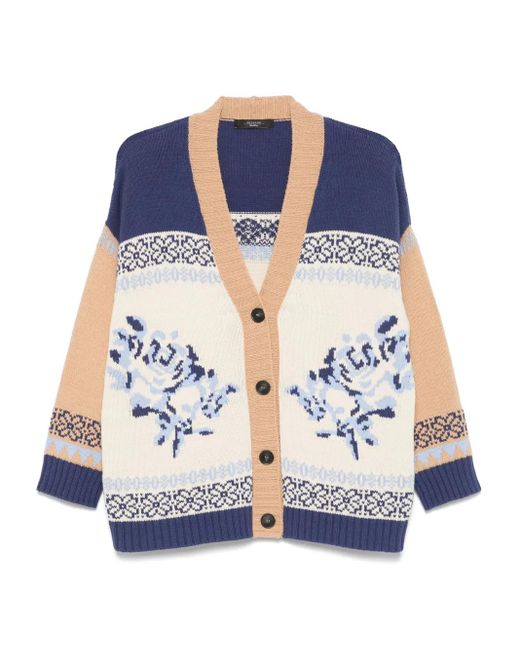 Weekend by Maxmara Blue Henry Cardigan