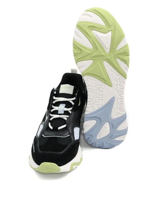 Sneakers Con Design A Inserti di Karl Lagerfeld in Black da Uomo