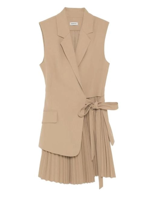 Jonathan Simkhai Eman プリーツ ラップドレス Natural