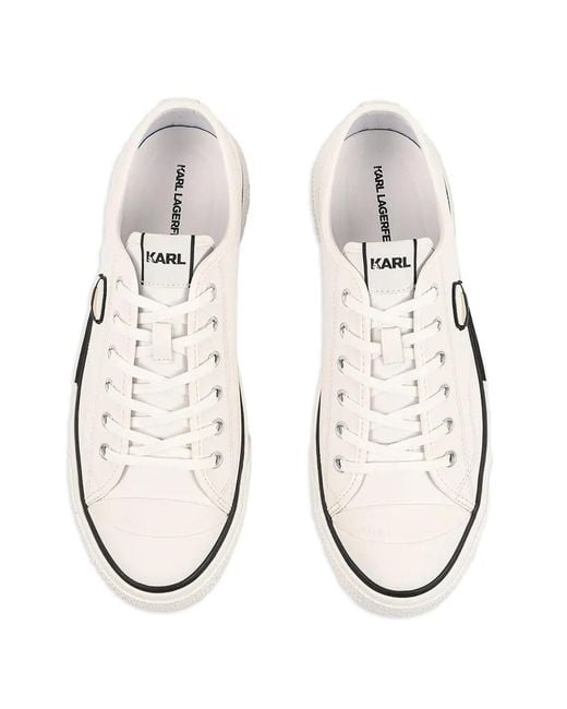 Karl Lagerfeld White Kampus Max Sneakers for men
