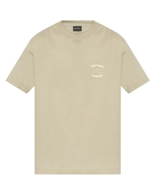 Emporio Armani Natural Cotton T-Shirt for men