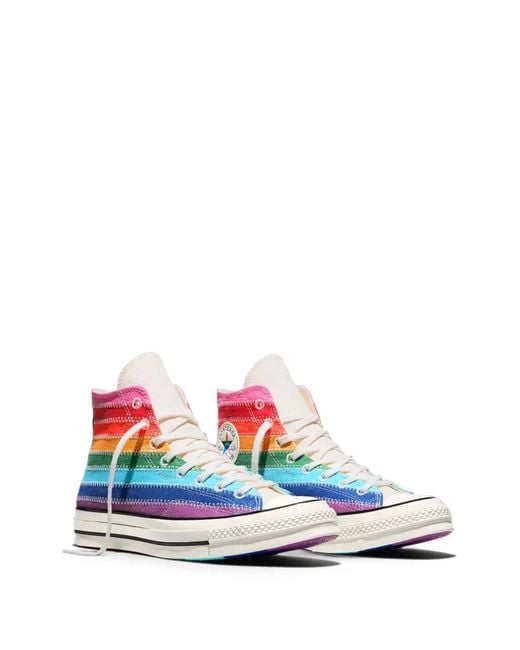 Converse White Chuck 70 Pride Flag Sneakers