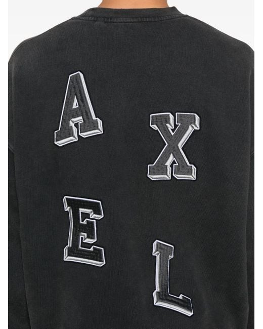 Axel Arigato Black Typo Light Sweatshirt for men