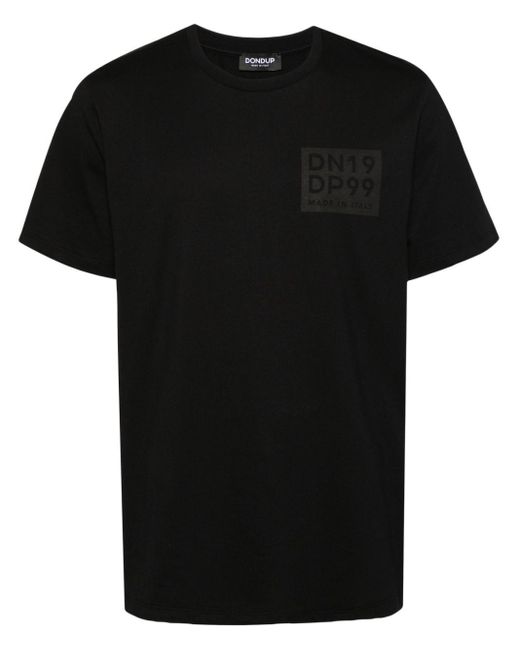 Camiseta con logo estampado Dondup de hombre de color Black