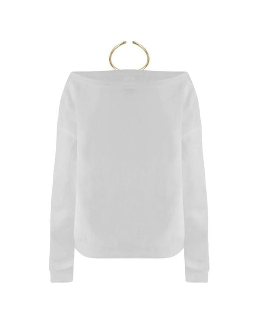 DARKPARK White Erin Off-Shoulder Top