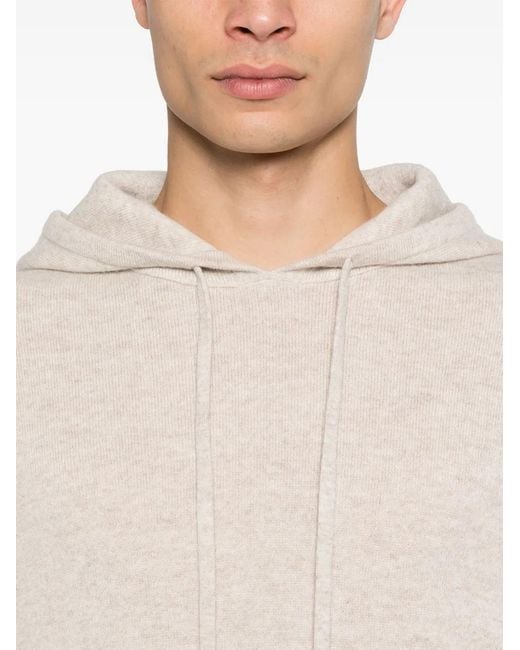 Bompard White Knitted Hoodie for men