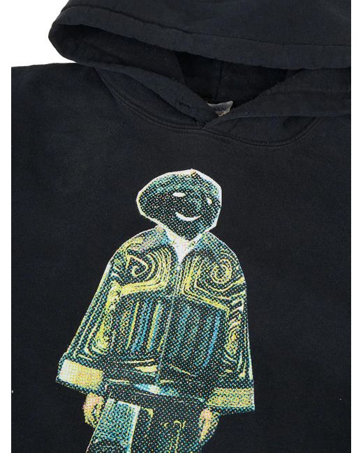 DRx FARMAxY FOR LN-CC Blue Graphic-Print Hoodie