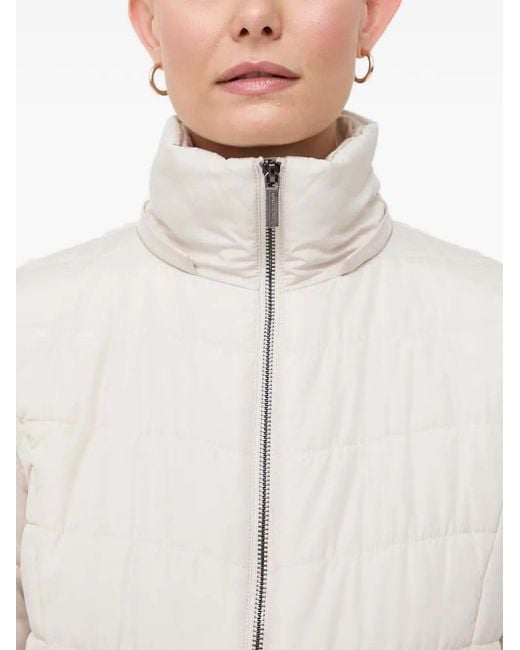 ARMANI EXCHANGE White Zip-Up Puffer Jacket
