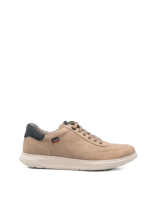 Callaghan Natural Lace-Up Leather Sneakers for men