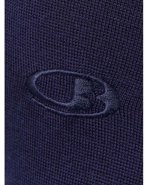 Icebreaker Blue Long-Sleeved Logo-Detail T-Shirt for men