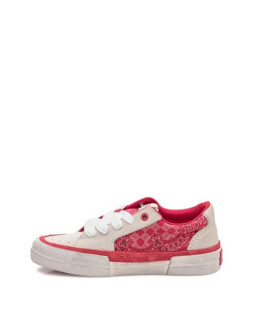 Amiri Pink Bandana Skate Paisley-Print Trainers for men