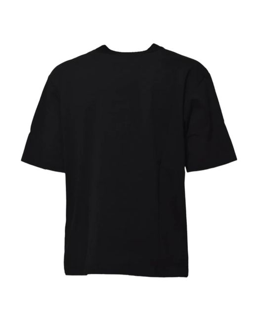DSquared² Black Drawstring-Hem T-Shirt for men