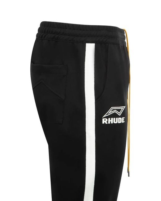 Rhude Black Lago Hamptons Track Pants for men