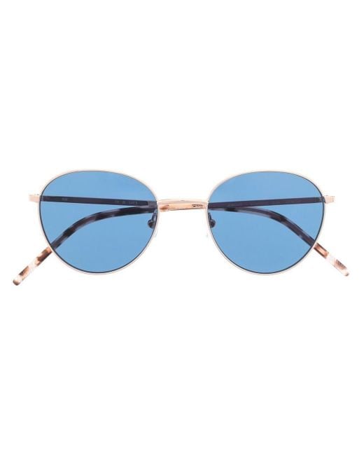 PAIGE Metallic Jordan Round-frame Sunglasses for men