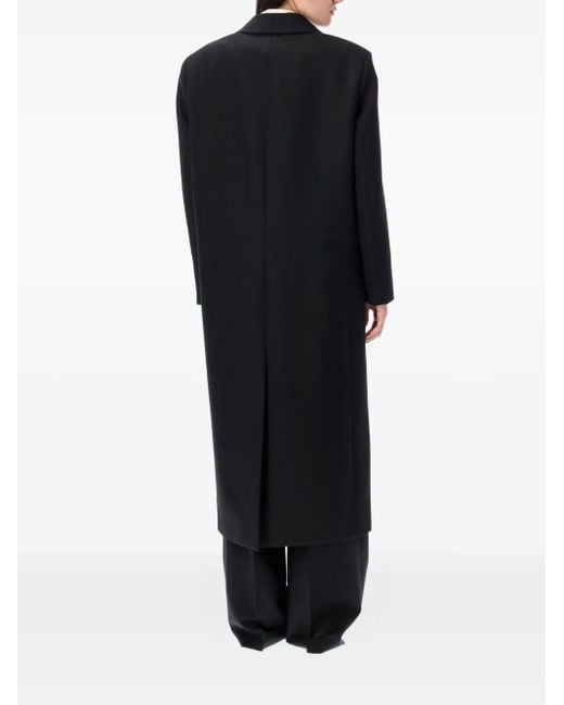 Rohe Black Shawl-Lapels Coat
