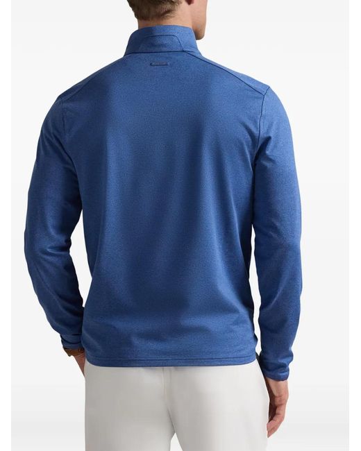 Ralph Lauren Blue Mock-Neck Sweatshirt for men