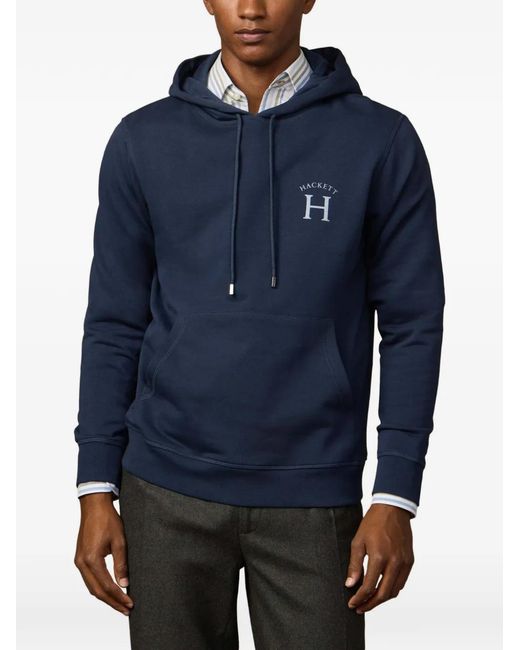 Sudadera Con Capucha Y Logo Hackett de hombre de color Blue