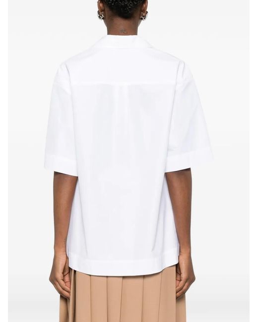 Fabiana Filippi White Patch-Pocket Shirt