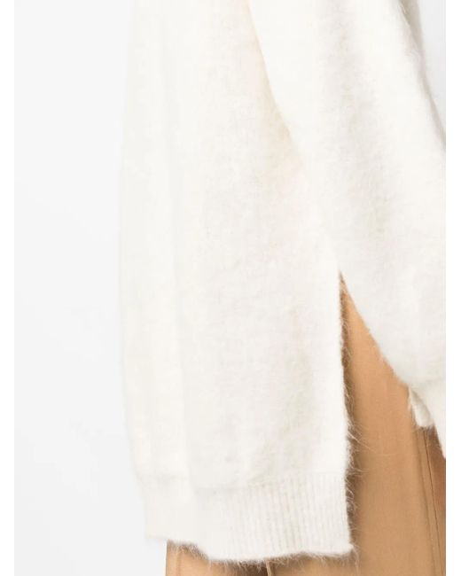 Pull À Fini Texturé Jil Sander en coloris White