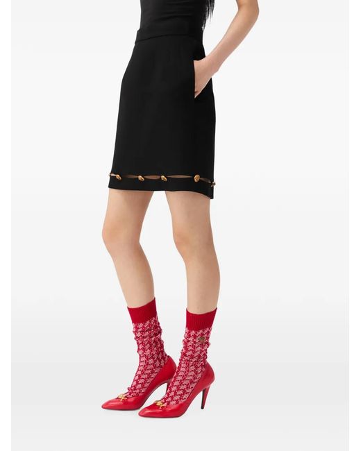 Versace Black Medusa '95 Cutout Skirt