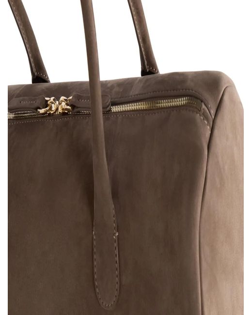 Loulou de Saison Brown Claus Cylindric Shoulder Bag