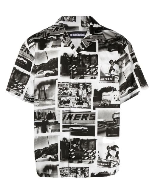 Neighborhood Black X Osamu Nagahama Photograph-Print Shirt for men