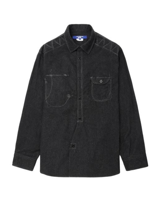 Junya Watanabe Hemd mit Taschendetail in Black für Herren