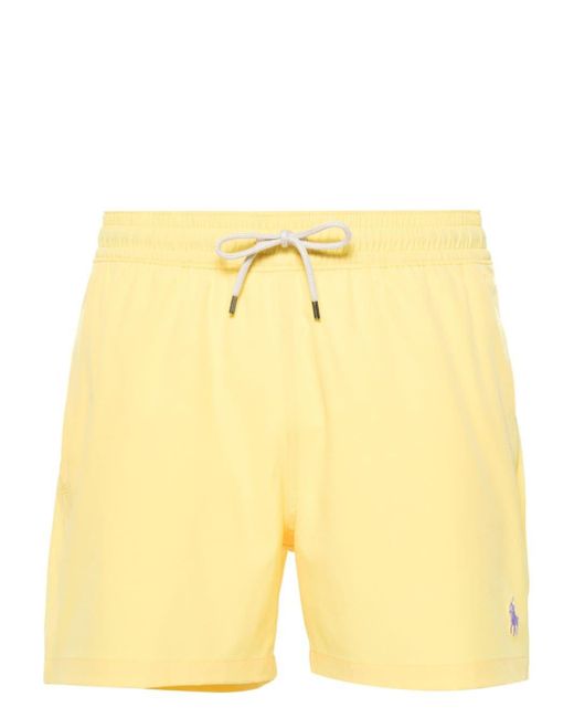 Polo Ralph Lauren Yellow Polo Pony-motif Swim Shorts for men